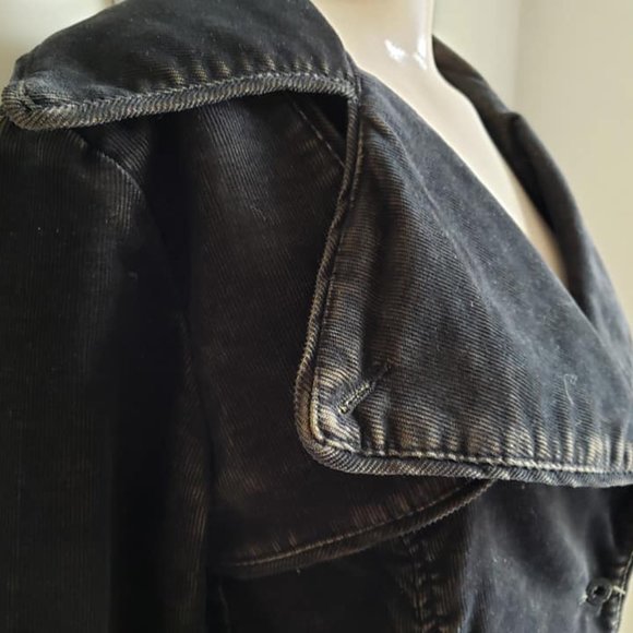 Foxy Jeans Acid-Wash Long, Corduroy Jacket - Picture 4 of 10